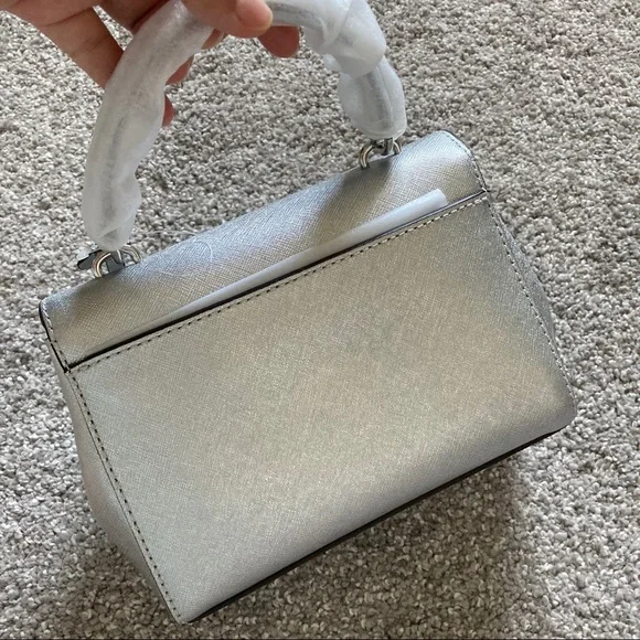 Michael Kors mini Ava crossbody bag NWT sliver